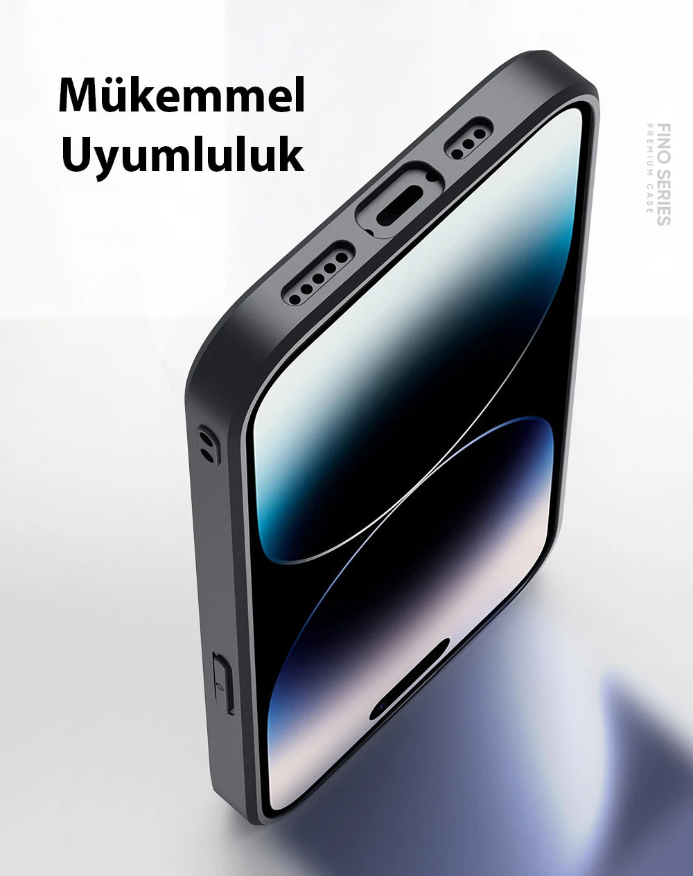 Dux Ducis Fino Serisi iPhone 14 Pro 6.1 inç Kılıf Premium Dokuma Silikon Kılıf-(5775) - Kırmızı