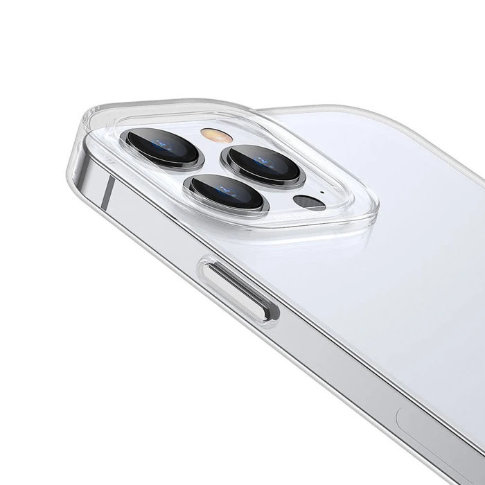 Baseus Simple Case iPhone 13 Pro Max İnce Silikon Şeffaf Kılıf-(5775) - Şeffaf 2