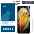 GOR SM Galaxy S21+Plus HD Darbe Emici Ekran Koruyucu Jelatin 5 Adet Set-(5775) - Şeffaf 2