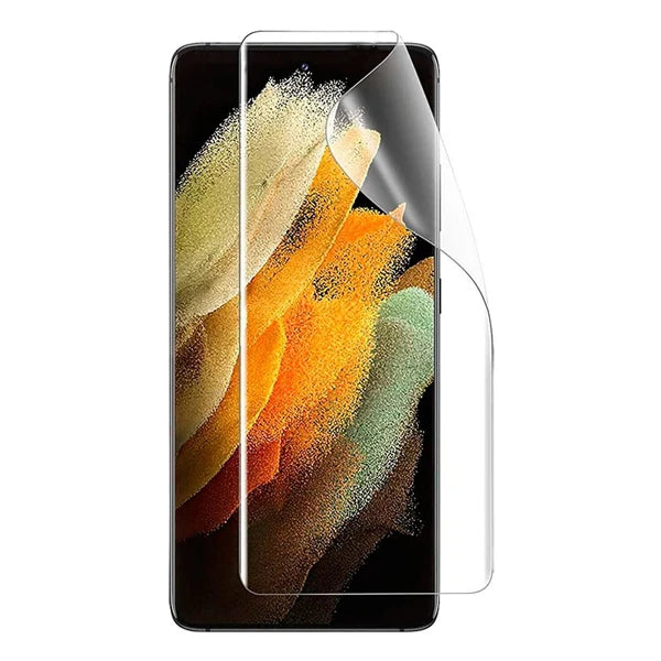 GOR SM Galaxy S21+Plus HD Darbe Emici Ekran Koruyucu Jelatin 5 Adet Set-(5775) - Şeffaf 2