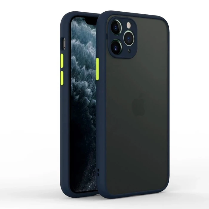 iPhone 11 Pro 5.8inç Kamera Korumalı Premium Silikon Kılıf-(5775) - Lacivert