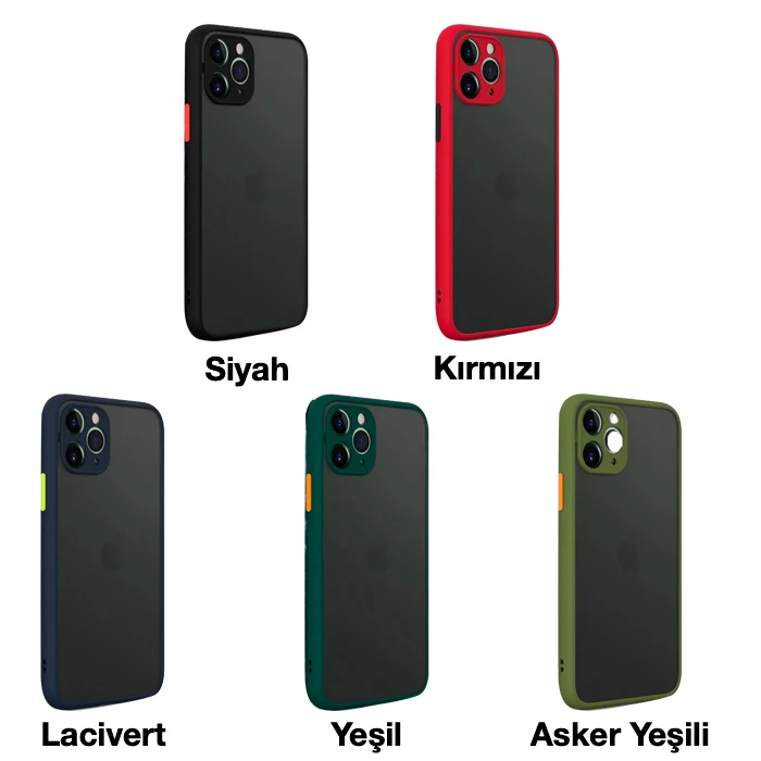 iPhone 11 Pro 5.8inç Kamera Korumalı Premium Silikon Kılıf-(5775) - Siyah