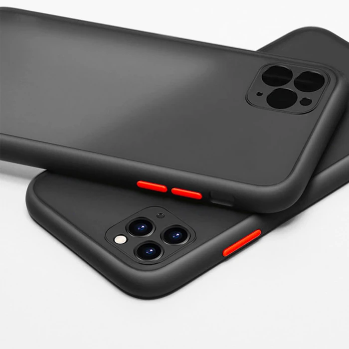 iPhone 11 Pro 5.8inç Kamera Korumalı Premium Silikon Kılıf-(5775) - Siyah