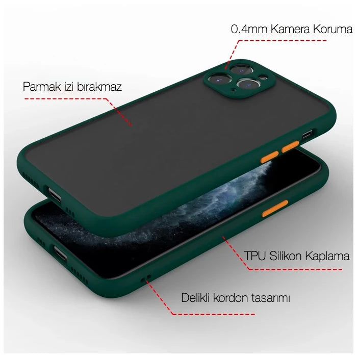 iPhone 11 Pro 5.8inç Kamera Korumalı Premium Silikon Kılıf-(5775) - Siyah