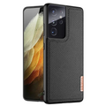 Dux Ducis Sm Galaxy S21 Ultra Kılıf  Fino Series Premium Arka Koruma Kılıf-(5775) - Siyah
