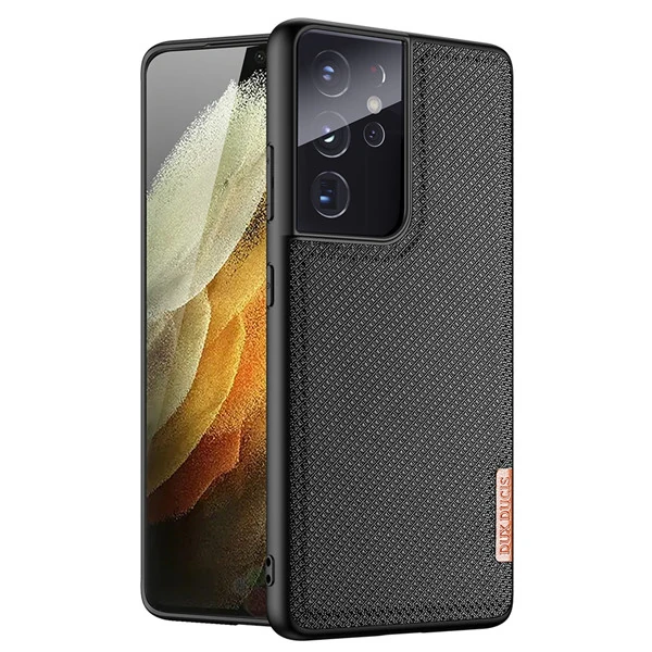 Dux Ducis Sm Galaxy S21 Ultra Kılıf  Fino Series Premium Arka Koruma Kılıf-(5775) - Siyah