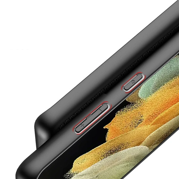 Dux Ducis Sm Galaxy S21 Ultra Kılıf  Fino Series Premium Arka Koruma Kılıf-(5775) - Siyah