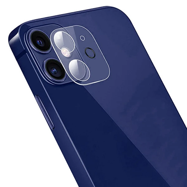 GOR İPhone 12 Mini 5.4 Best Full Tempered Cam Kamera Koruyucu 2Adet Set-(5775) - Şeffaf 2