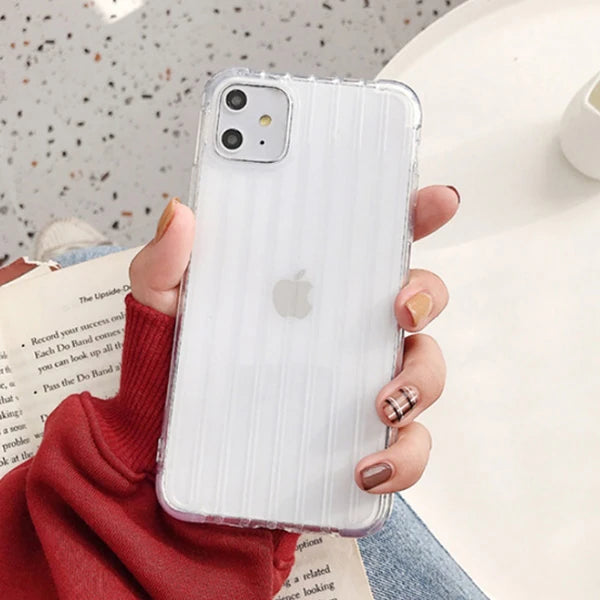 Ally İPhone 11 6.1 İnch Trunk Lines ince Soft Silikon Kılıf-(5775) - Siyah
