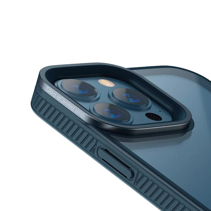 Baseus Crystal iPhone 13 Pro Max Kılıf Jel Çerçeve Zırhlı Silikon Kılıf-(5775) - Pembe