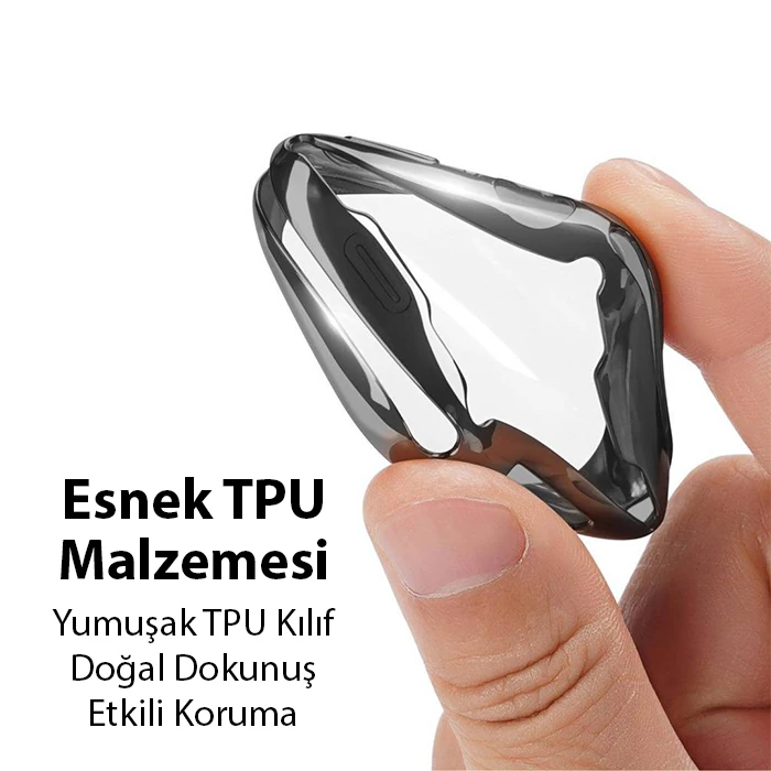 Dux Ducis Samo Series Apple Watch Ultra 49mm için Soft TPU Full Koruma Ultra İnce Silikon Kılıf-(5775) - Siyah