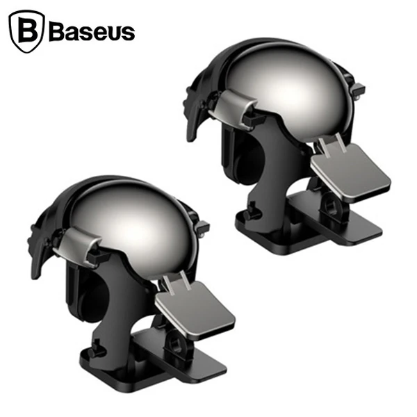 Baseus Gamo GA03 Gamepad Oyun Ateşleyici Tetik/ Level 3 Helmet PUBG Gadget-(5775) - Kamuflaj Yeşil