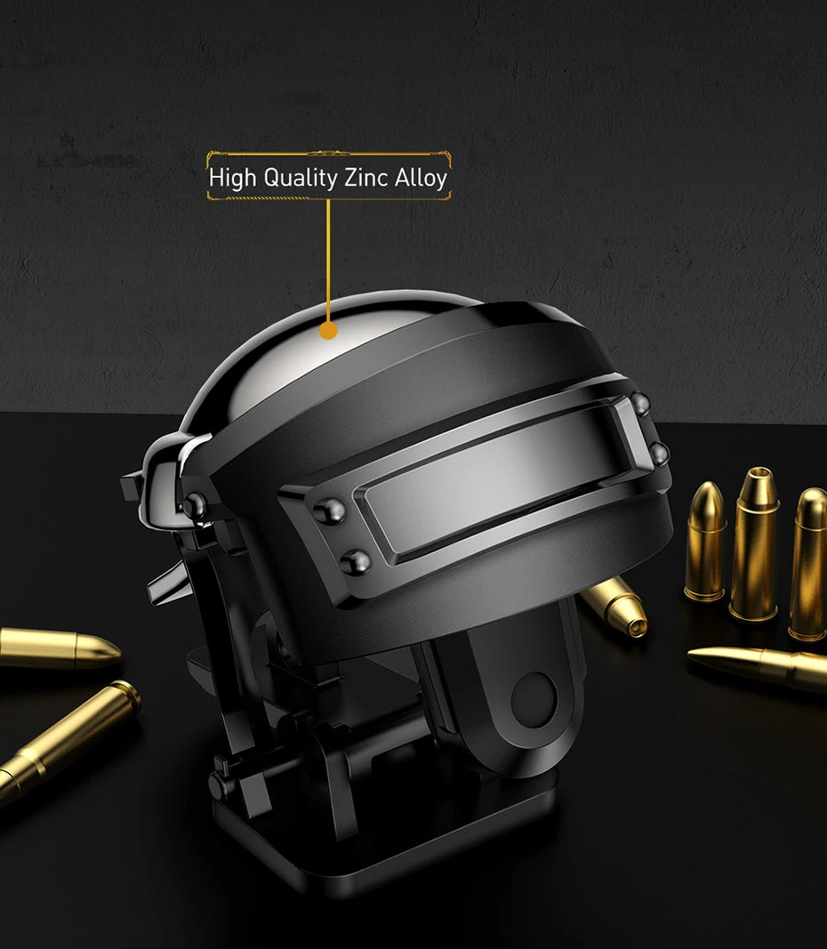 Baseus Gamo GA03 Gamepad Oyun Ateşleyici Tetik/ Level 3 Helmet PUBG Gadget-(5775) - Kamuflaj Yeşil