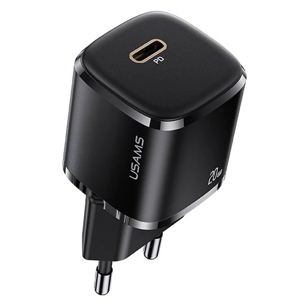 USAMS T36 20W Mini PD Hızlı Şarj Aleti 20W USB-C Güç Adaptörü-(5775) - Beyaz