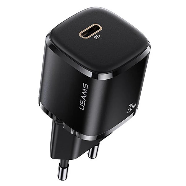 USAMS T36 20W Mini PD Hızlı Şarj Aleti 20W USB-C Güç Adaptörü-(5775) - Beyaz
