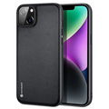 Dux Ducis Fino Serisi iPhone 14 6.1 inç Kılıf Premium Dokuma Silikon Kılıf-(5775) - Kırmızı