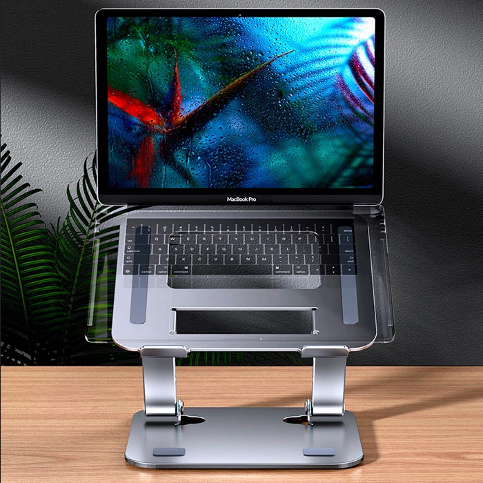 ALLY MC LS515 Yükseklik Ayarlı Dizüstü Laptop Notebook Standı-(5775) - Gümüş