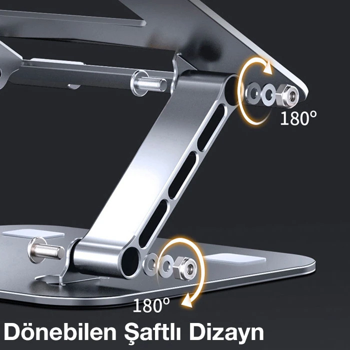 ALLY MC LS515 Yükseklik Ayarlı Dizüstü Laptop Notebook Standı-(5775) - Gümüş