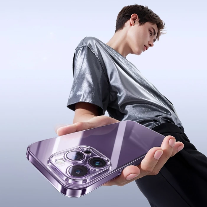 Baseus iPhone 15 Pro Max Lucent Serisi Ultra İnce Transparan Kılıf-(5775) - Şeffaf 2