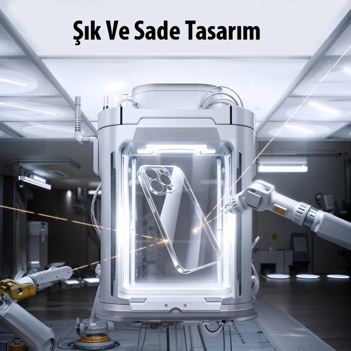 Baseus iPhone 15 Pro Max Lucent Serisi Ultra İnce Transparan Kılıf-(5775) - Şeffaf 2