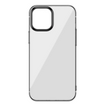 Baseus Glitter İPhone 12 Pro Max Şeffaf Lüx Silikon Kılıf Soft TPU Kılıf-(5775) - Mavi