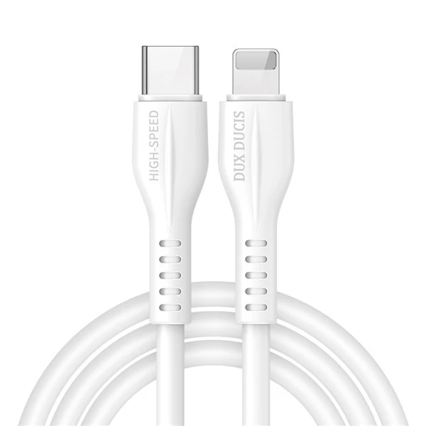 DUX DUCİS İPhone 20W Hızlı Şarj İPhone 14 13- 1211 Şarj Kablosu 1metre-(5775) - Beyaz