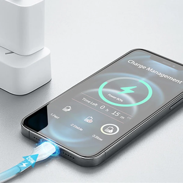 DUX DUCİS İPhone 20W Hızlı Şarj İPhone 14 13- 1211 Şarj Kablosu 1metre-(5775) - Beyaz