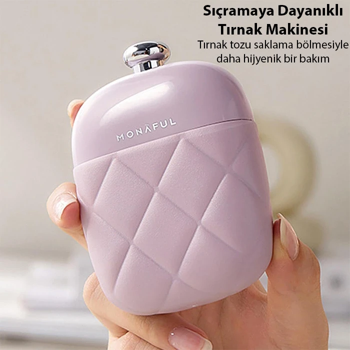 EZERE 4in1 Taşınabilir Tırnak Makası + Törpü + Kulak Kaşığı Bakım Seti-(5775) - Krem