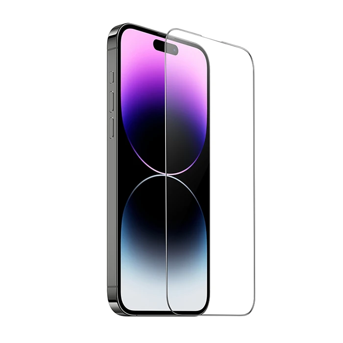 HOCO 9D iPhone 15 Pro Max Tempered Kırılmaz Cam Ekran Koruyucu-(5775) - Şeffaf 2
