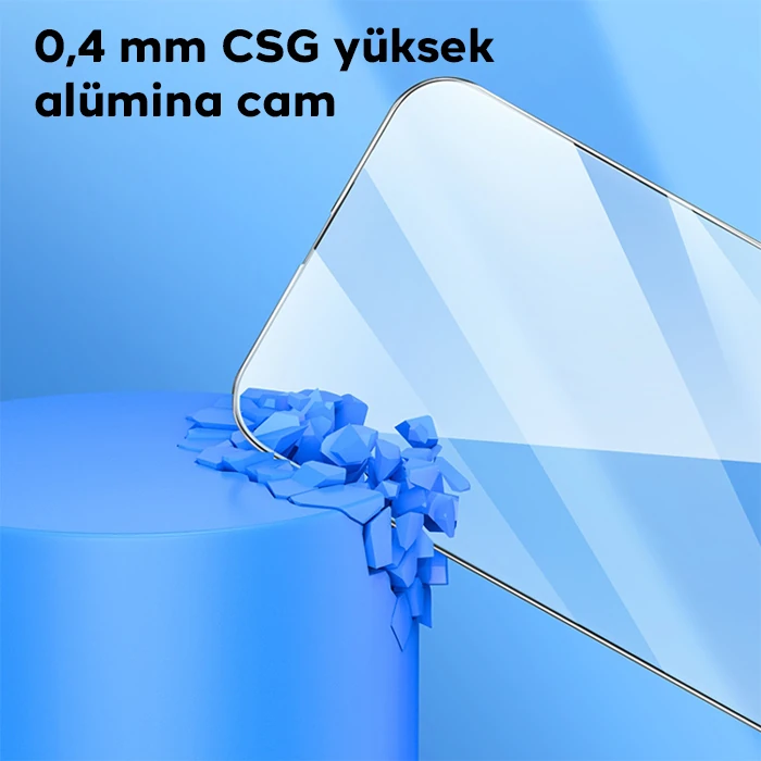 HOCO 9D iPhone 15 Pro Max Tempered Kırılmaz Cam Ekran Koruyucu-(5775) - Şeffaf 2