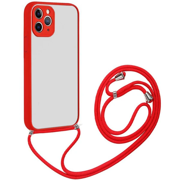 ALLY iPhone 12 Pro 6.1 Askılı Koruyucu Silikon Kılıf-(5775) - Yeşil