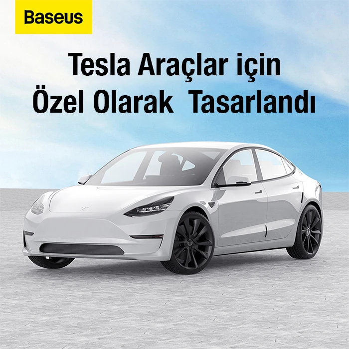 Baseus T-Space 6 Parça Tesla Araç Kapı Çizik Önleyici Tampon Koruma Seti-(5775) - Siyah