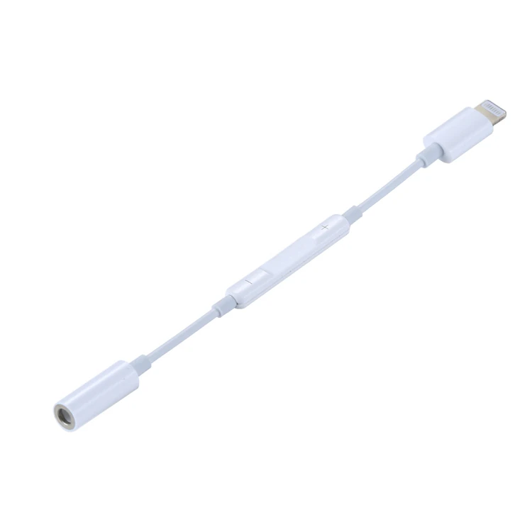 Ally Mh020 İPhone 14-13-12-11 Lighting 3.5mm Kulaklık Jakı Adaptörü-(5775) - Beyaz
