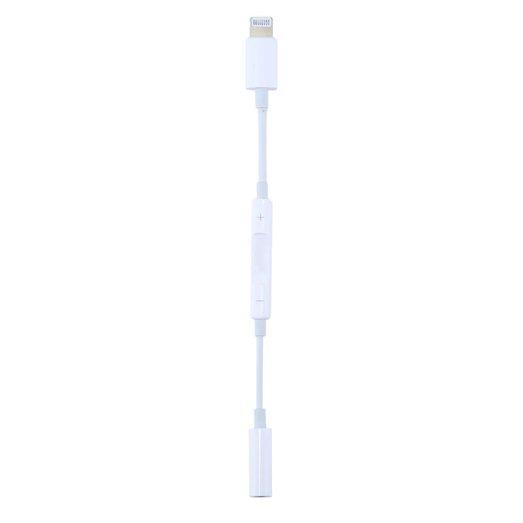 Ally Mh020 İPhone 14-13-12-11 Lighting 3.5mm Kulaklık Jakı Adaptörü-(5775) - Beyaz