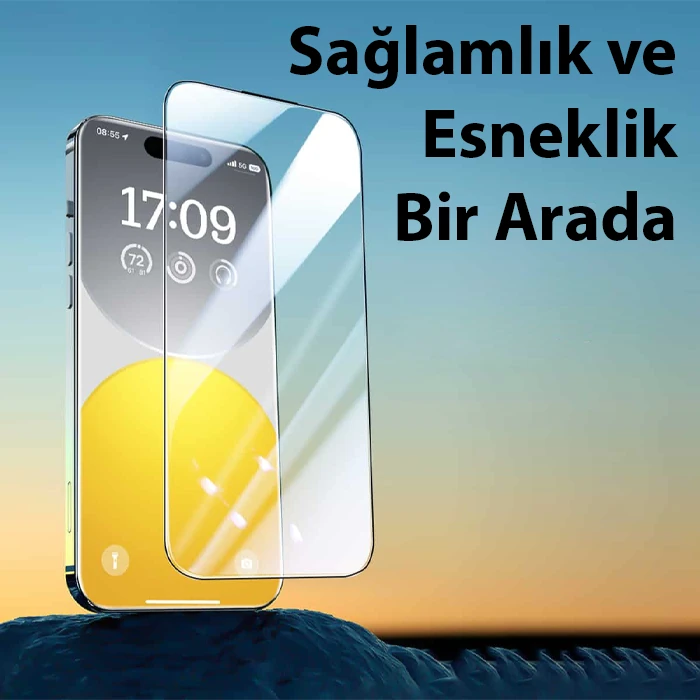 Baseus iPhone 15 Plus Privacy Hayalet Full Koruma Cam Ekran Koruyucu-(5775) - Şeffaf 2