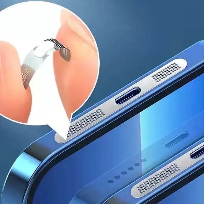 Ally iPhone 15 Plus İçin Anti-Dust Toz Ve Kir Önleyici Sticker 2 Adet Set-(5775) - Mavi