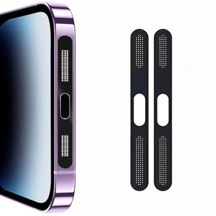 Ally iPhone 15 Plus İçin Anti-Dust Toz Ve Kir Önleyici Sticker 2 Adet Set-(5775) - Mor