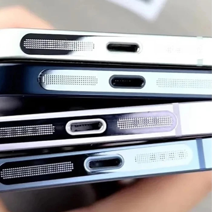 Ally iPhone 15 Plus İçin Anti-Dust Toz Ve Kir Önleyici Sticker 2 Adet Set-(5775) - Mor