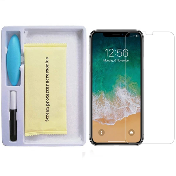 İPhone 11 Pro Full Liquid+Uv Işık 3D Kırılmaz Cam Ekran Koruyucu iPhone XS-X-(5775) - Şeffaf 2