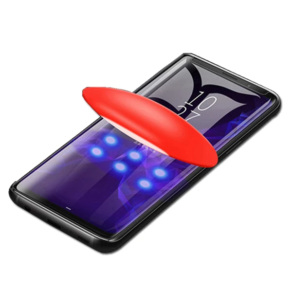 İPhone 11 Pro Full Liquid+Uv Işık 3D Kırılmaz Cam Ekran Koruyucu iPhone XS-X-(5775) - Şeffaf 2