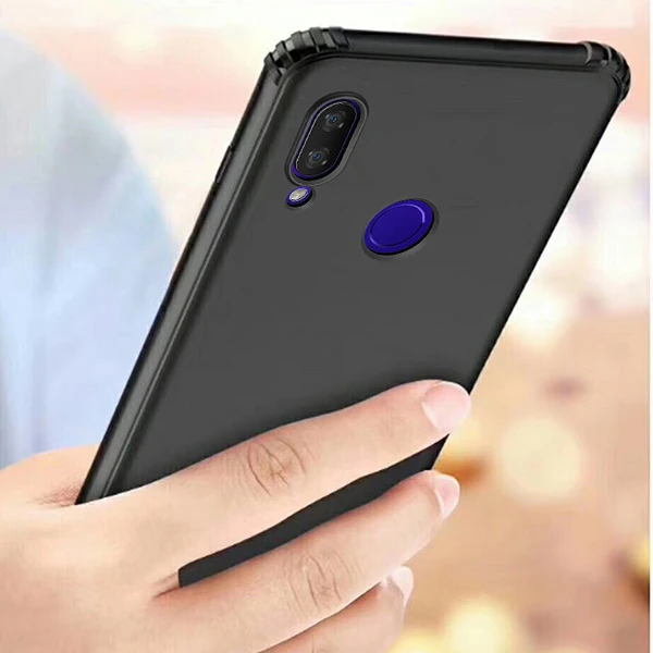 Xiaomi Redmi 7/Y3 Anti-Drop Darbe Emici Silikon Kılıf-(5775) - Siyah