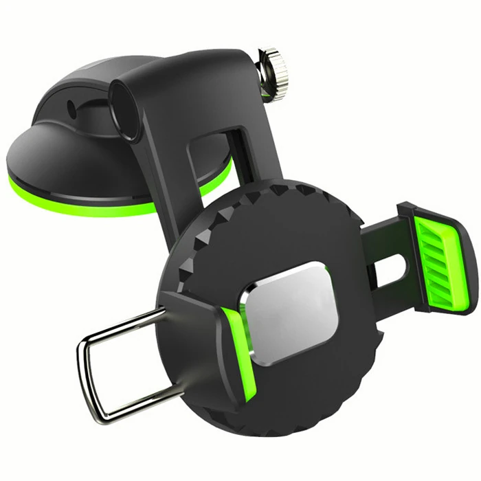 Ally 360 Dönebilen Torpido Üstü Vakumlu Araç Oto Telefon Tutucu-(5775) - Siyah-Yeşil