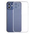 Baseus Simple Case iPhone 12 6.1 İnce Şeffaf Silikon Kılıf Kamera Korumalı-(5775) - Şeffaf 2