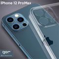Gor İPhone 12 Pro Max 6.7 İnch Kılıf Kamera Korumalı Şeffaf Silikon Kılıf-(5775) - Şeffaf 2