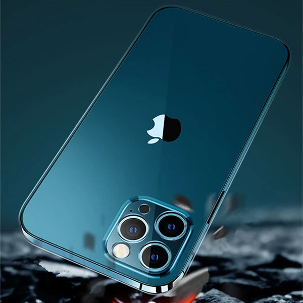 Gor İPhone 12 Pro Max 6.7 İnch Kılıf Kamera Korumalı Şeffaf Silikon Kılıf-(5775) - Şeffaf 2