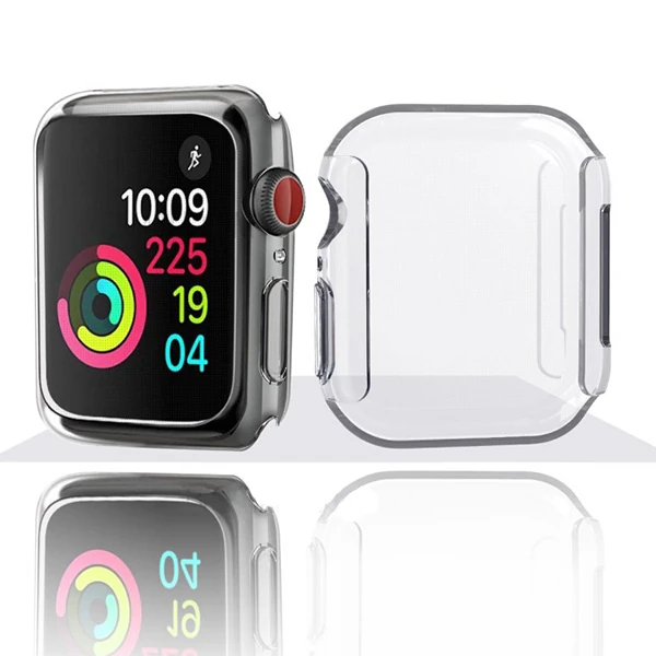 Ally Apple İWatch  44mm 360 Koruma Ultra Slim Silikon Kılıf-(5775) - Rose Gold