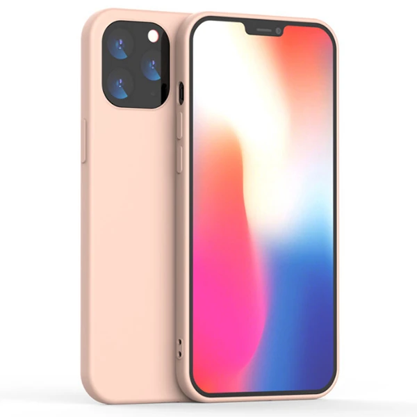 iPhone 12 Mini  5.4 Lansman Kılıf İçi Kadife Soft Silikon Kılıf-(5775) - Siyah