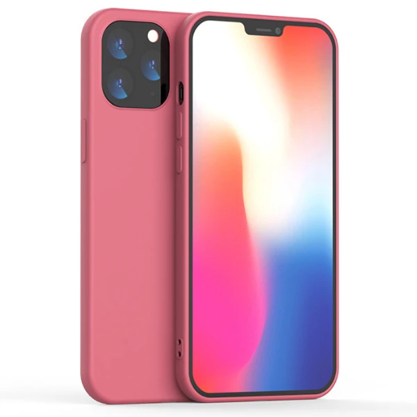 iPhone 12 Mini  5.4 Lansman Kılıf İçi Kadife Soft Silikon Kılıf-(5775) - Siyah