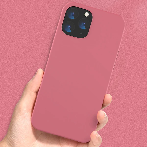 iPhone 12 Mini  5.4 Lansman Kılıf İçi Kadife Soft Silikon Kılıf-(5775) - Siyah