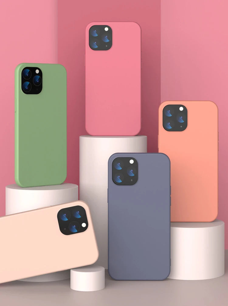 iPhone 12 Mini  5.4 Lansman Kılıf İçi Kadife Soft Silikon Kılıf-(5775) - Siyah